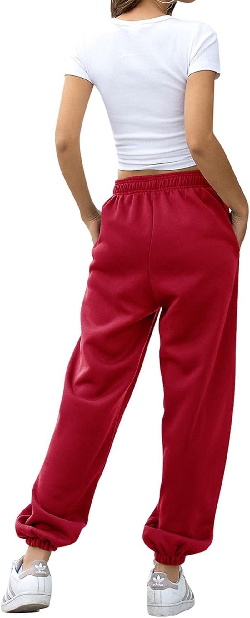 Women'S High Waisted Sweatpants Workout Active Joggers Pants Baggy Lounge Bottoms